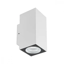 Redo QUAD kültéri fali lámpa fém, üveg, fehér, áttetsző, LED, 3000K, 6W, 540lm, IP65 - 90087