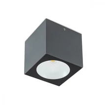 Redo TEKO kültéri mennyezet lámpa fém, üveg, szürke, áttetsző, LED, 3000K, 6W, 450lm, IP65 - 90104