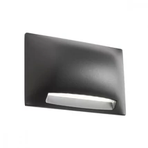 Redo SLOT kültéri fali lámpa fém, műanyag, szürke, fehér, LED, 3000K, 5W, 218lm, IP65 - 90123