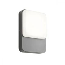 Redo COLIN kültéri fali lámpa fém, műanyag, szürke, fehér, LED, 3000K, 9W, 640lm, IP54 - 90129