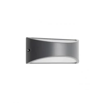 Redo SCUDO kültéri fali lámpa fém, műanyag, szürke, opál, LED, 10W, 542lm, 3000K, IP54 - 90191