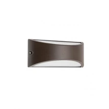 Redo SCUDO kültéri fali lámpa fém, műanyag, barna, opál, LED, 10W, 542lm, 3000K, IP54 - 90192