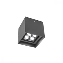 Redo HUB kültéri mennyezet lámpa fém, üveg, szürke, áttetsző, LED, 3000K, 9W, 605lm, IP54 - 90229