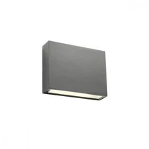 Redo KAMAL kültéri fali lámpa fém, üveg, szürke, áttetsző, LED, 3000K, 4.4W, 280lm, IP54 - 90376