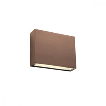 Redo KAMAL kültéri fali lámpa fém, üveg, barna, áttetsző, LED, 3000K, 4.4W, 280lm, IP54 - 90377