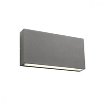 Redo KAMAL kültéri fali lámpa fém, üveg, szürke, áttetsző, LED, 3000K, 12W, 720lm, IP54 - 90382