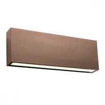Redo KAMAL kültéri fali lámpa fém, üveg, barna, áttetsző, LED, 3000K, 15W, 1000lm, IP54 - 90389