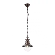 Redo SCOTT kültéri függeszték fém, üveg, réz, áttetsző, E27, IP44 - 9046