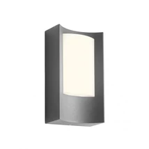 Redo WARP kültéri fali lámpa fém, műanyag, szürke, opál, LED, 8W, 490lm, 3000K, IP44 - 90483