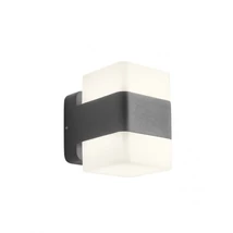 Redo TOK kültéri fali lámpa fém, műanyag, szürke, opál, LED, 14.8W, 1213lm, 3000K, IP44 - 90492
