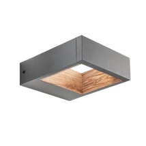 Redo WALD kültéri fali lámpa fém, üveg, szürke, LED, 3000K, 10W, 650lm, IP65 - 90508