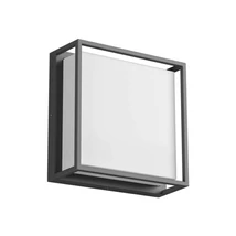 QUADRIS kültéri mennyezetlámpa fém, műanyag, szürke, fehér, LED, 3000K, 20W, 1725lm, IP54 - 90565