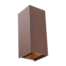 Redo SONNY kültéri fali lámpa fém, barna, LED, 2x5W, 2x348lm, 2200K-3000K-4000K, IP54 - 90637