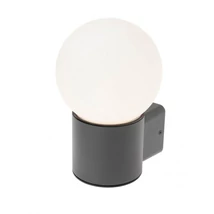 Redo BULK kültéri fali lámpa fém, műanyag, szürke, opál, E27, IP44 - 90640