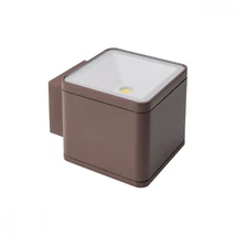 Redo BETA kültéri fali lámpa fém, üveg, barna, áttetsző, LED, 3000K, 12W, 1103lm, IP54 - 9067