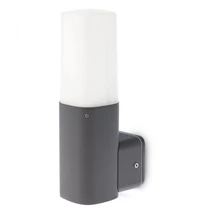 Redo CRAYON kültéri fali lámpa fém, műanyag, szürke, fehér, E27, IP44 - 9073
