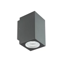 Redo QUAD kültéri fali lámpa fém, üveg, szürke, áttetsző, LED, 4W, 245lm, 2700K, IP65 - 90814