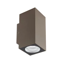 Redo QUAD kültéri fali lámpa fém, üveg, barna, áttetsző, LED, 7W, 490lm, 2700K, IP65 - 90818