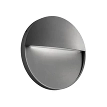Redo LANDER kültéri fali lámpa fém, szürke, LED, 6W, 270lm, 2700K, IP54 - 90841