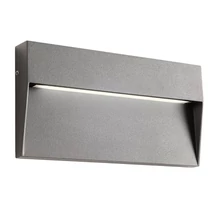 Redo LANDER kültéri fali lámpa fém, szürke, LED, 6W, 200lm, 2700K, IP54 - 90845