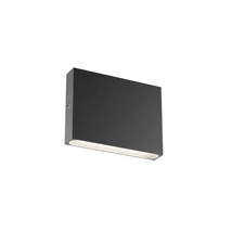 Redo ZIPPER kültéri fali lámpa fém, fekete, LED, 3W, 170lm, 3000K, IP65 - 90959