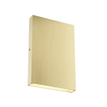 Redo ZIPPER kültéri fali lámpa fém, sárgaréz, LED, 2x 3W, 330lm, 3000K, IP65 - 90964