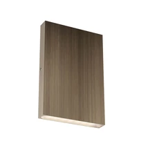 Redo ZIPPER kültéri fali lámpa fém, sárgaréz, LED, 2x 3W, 310lm, 2700K, IP65 - 91093