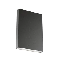 Redo ZIPPER kültéri fali lámpa fém, fekete, LED, 2x 3W, 330lm, 3000K, IP65 - 91094