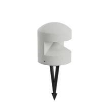 Redo CLIFF leszúrható kültéri lámpa műanyag, beton, fekete, fehér, LED, 8W, 148lm, 2700K, IP65 - 91095