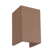 Redo PETRA kültéri fali lámpa fém, beton, szürke, barna, LED, 2x 6W, 774lm, 3000K, IP54 - 91156