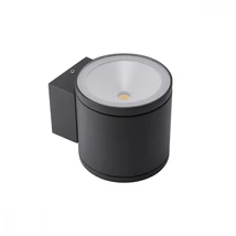 Redo ETA kültéri fali lámpa fém, üveg, szürke, áttetsző, LED, 4000K, 12W, 1134lm, IP54 - 9591