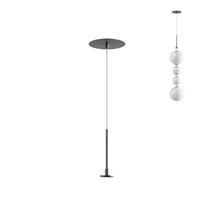 Redo BILIA beépíthető függeszték fém, fekete, max.30W, IP44 - SKBR01SBK