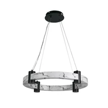 Searchlight MOONBEAM függeszték fém, márvány, fekete, fehér, LED,  29W, 3000K, 1546 Lm - 10868-1BK
