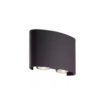 Searchlight Shadows kültéri fali lámpa fém, fekete, LED, 1.25W, 320lm, 3000K, IP44 - 1224-4BK