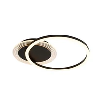 Searchlight Contour mennyezeti lámpa fém, fekete, LED, 24W, 3245lm, 3000K - 13650BK