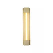 Searchlight Sacramento kültéri fali lámpa fém, akril, arany, áttetsző, LED, 11W, 863lm, 3000K, IP44 - 17670GO