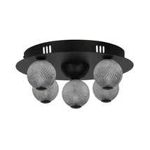 Searchlight ASTEROID mennyezet lámpa fém, akril, fekete, áttetsző, LED, 21W, 1424 Lm - 20923BK