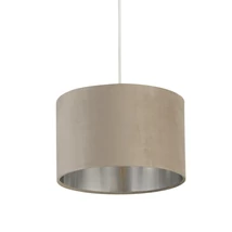 Searchlight DRUM bura fém, bársony, taupe, E14, E27 - 21027TA