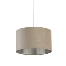 Searchlight DRUM bura fém, bársony, taupe, E14, E27 - 21035TA