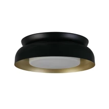 Searchlight KENDAL mennyezet lámpa fém, fekete, arany, fehér, E14 - 23122BGO