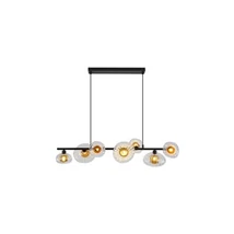 Searchlight Sunbeam függeszték fém, üveg, fekete, áttetsző, G9, 7W - 24123-7BK