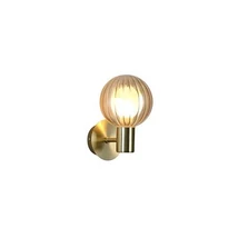 Searchlight Luminsphere fali lámpa fém, üveg, sárgaréz, pezsgő, G9, 7W, IP44 - 30506GO