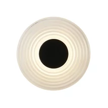 Searchlight Cleo fali lámpa fém, üveg, fekete, áttetsző, LED, 9.4W, 862lm, 3000K - 32210CL