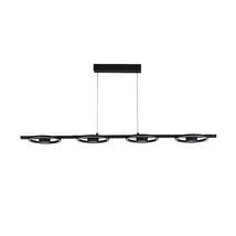Searchlight SPACE függeszték fém, akril, fekete, fehér, LED, 35W, 3000K, 1497 Lm - 32804-4BK