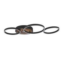 Searchlight CURIO mennyezet lámpa fém, fa, fekete, LED, 3000K, 40W, 936lm - 36305-1BK