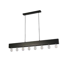 Searchlight PIANO függeszték fém, fekete, E27 - 51607-8BK