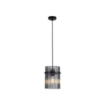Searchlight Swizzle függeszték fém, üveg, fekete, füstszín, E27, 60W - 55620SM