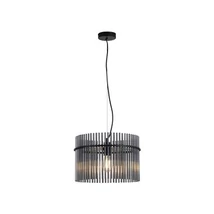 Searchlight Swizzle függeszték fém, üveg, fekete, füstszín, E27, 60W - 55621SM