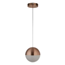 Searchlight MARBLES függeszték fém, üveg, réz, LED, 4000K, 22W, 1860lm - 5881CU