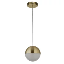 Searchlight MARBLES függeszték fém, üveg, sárgaréz, LED, 4000K, 22W, 1860lm - 5881SB